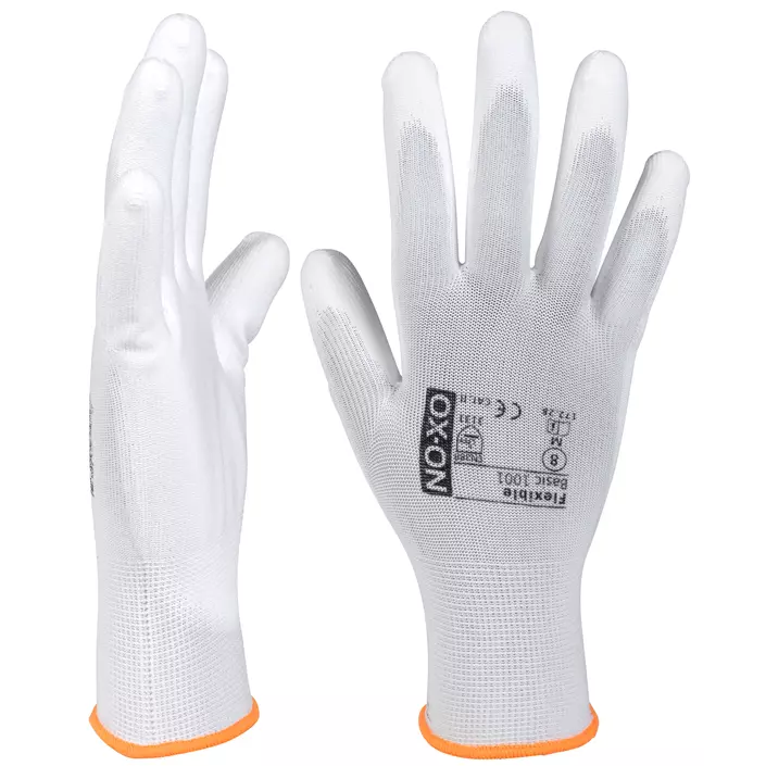 OX-ON Flexible Basic 1001 work gloves, White, large image number 1
