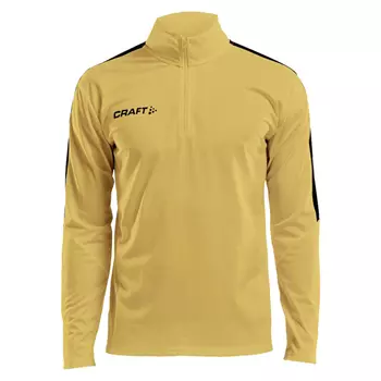 Craft Progress halfzip langermet T-skjorte, Sweden yellow/Black