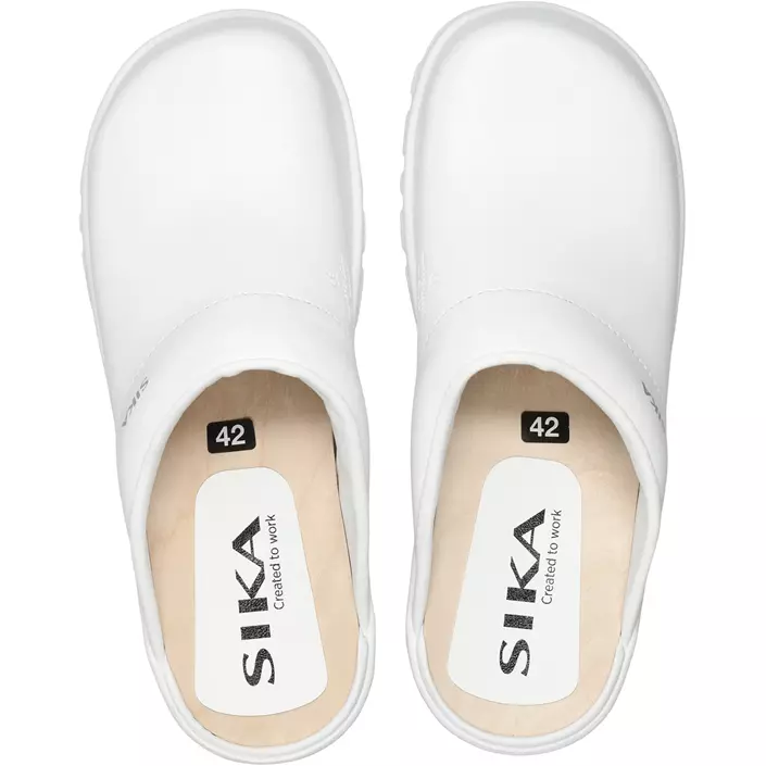 Sika comfort clogs without heel cover OB, White, large image number 3