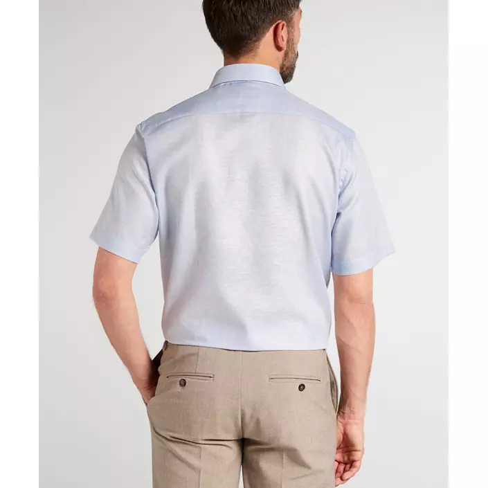 Eterna Modern fit short-sleeved struktur shirt, Blue/White, large image number 2