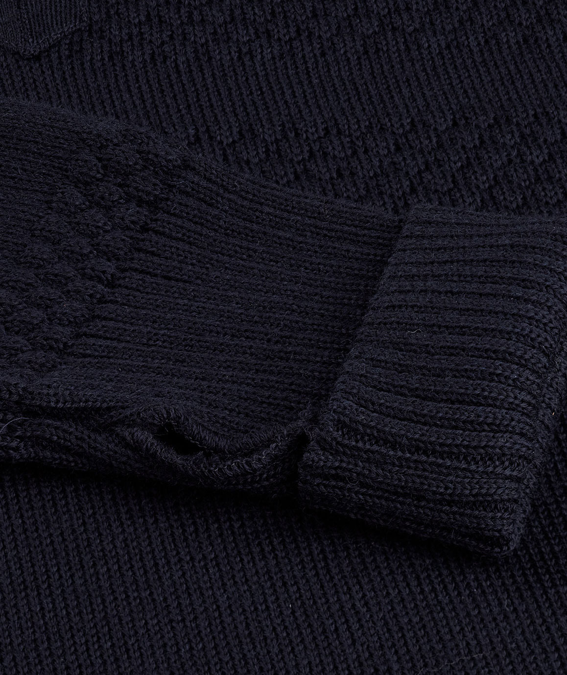 Clipper Saltum strikket genser half-zip, Captain Navy, large image number 2