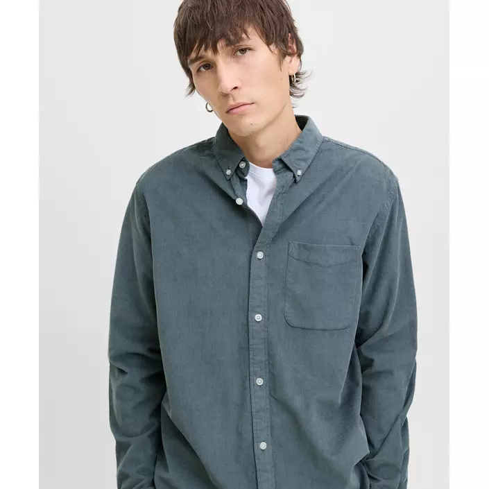 Jack & Jones JJECLASSIC Corduroy skjorte, Stormy Weather, large image number 1