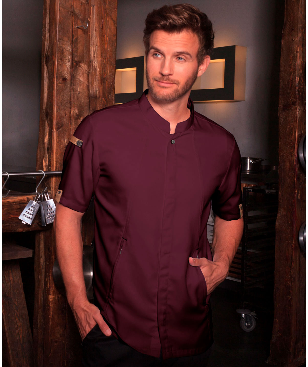 Karlowsky Green-generation short-sleeved chefs jacket