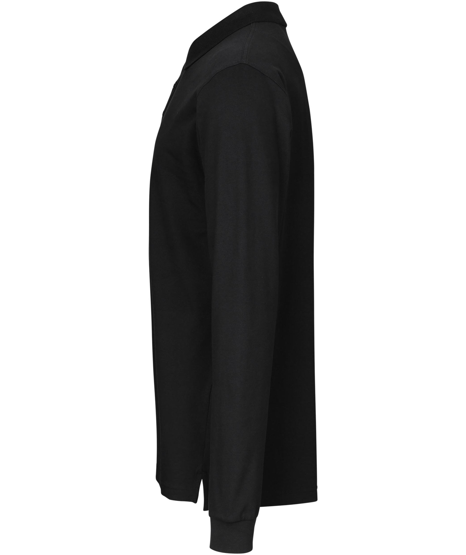 ID langermet polo T-skjorte mit Stretch, Svart, large image number 2