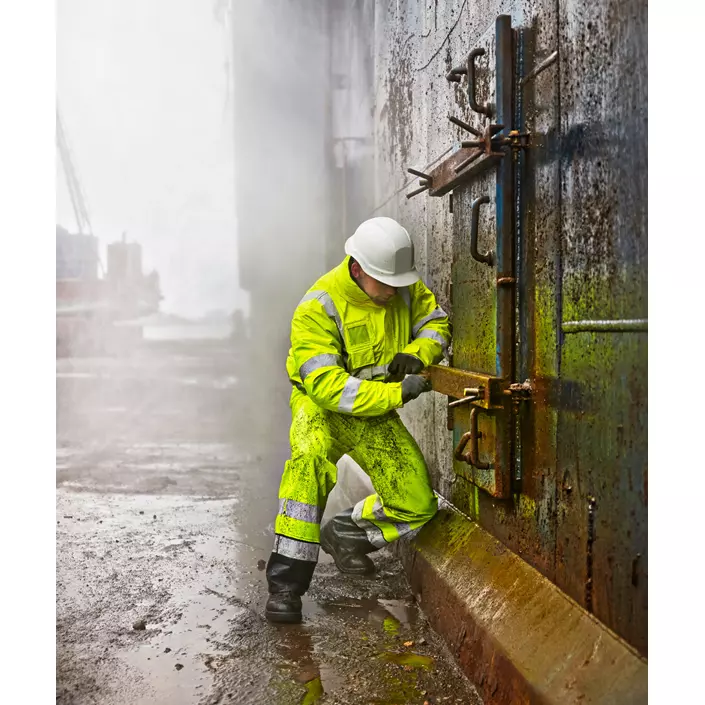 Lyngsøe Multinorm PU vinterjakke, Hi-Vis Gul, large image number 5