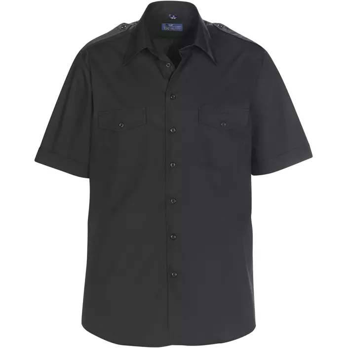 Derby of Sweden Maverick Comfort fit kortärmad pilotskjorta, Black, large image number 0