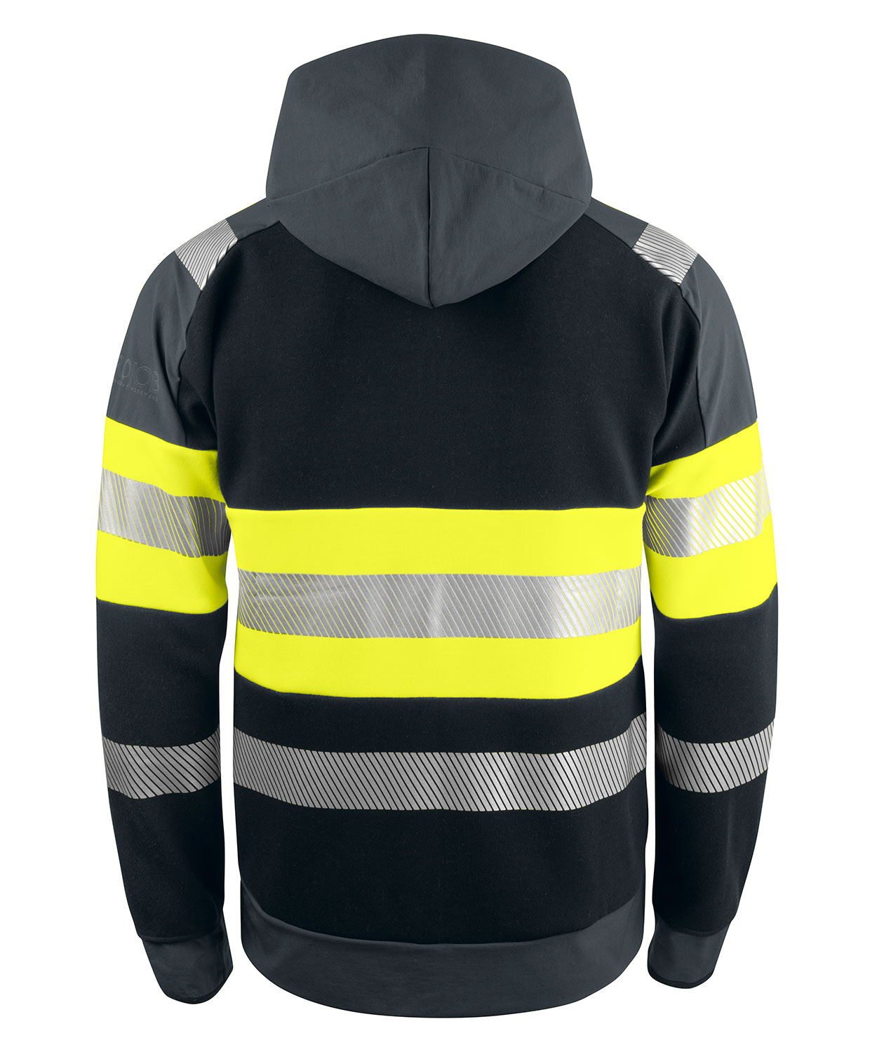 ProJob hoodie 6122, Varsel Gul/Svart