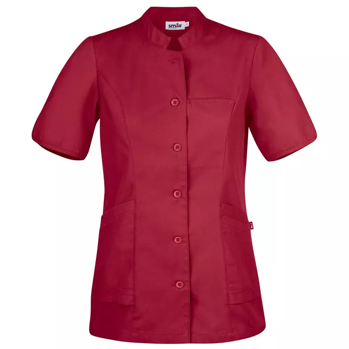 Smila Workwear Aila kurzärmeliges Damenhemd, Dunkelrot, large image number 0
