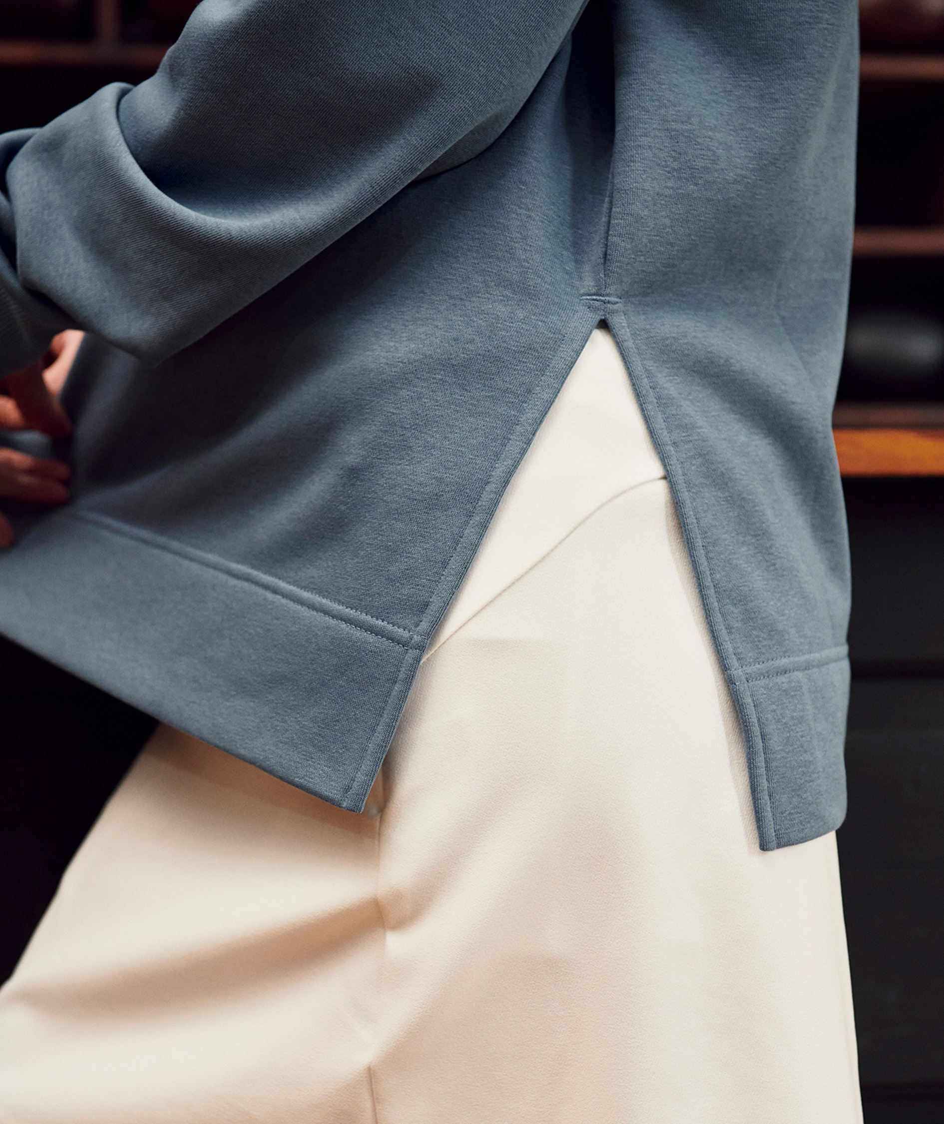 Clique Miami PRO Damen Sweatshirt, Steel Blue, large image number 6