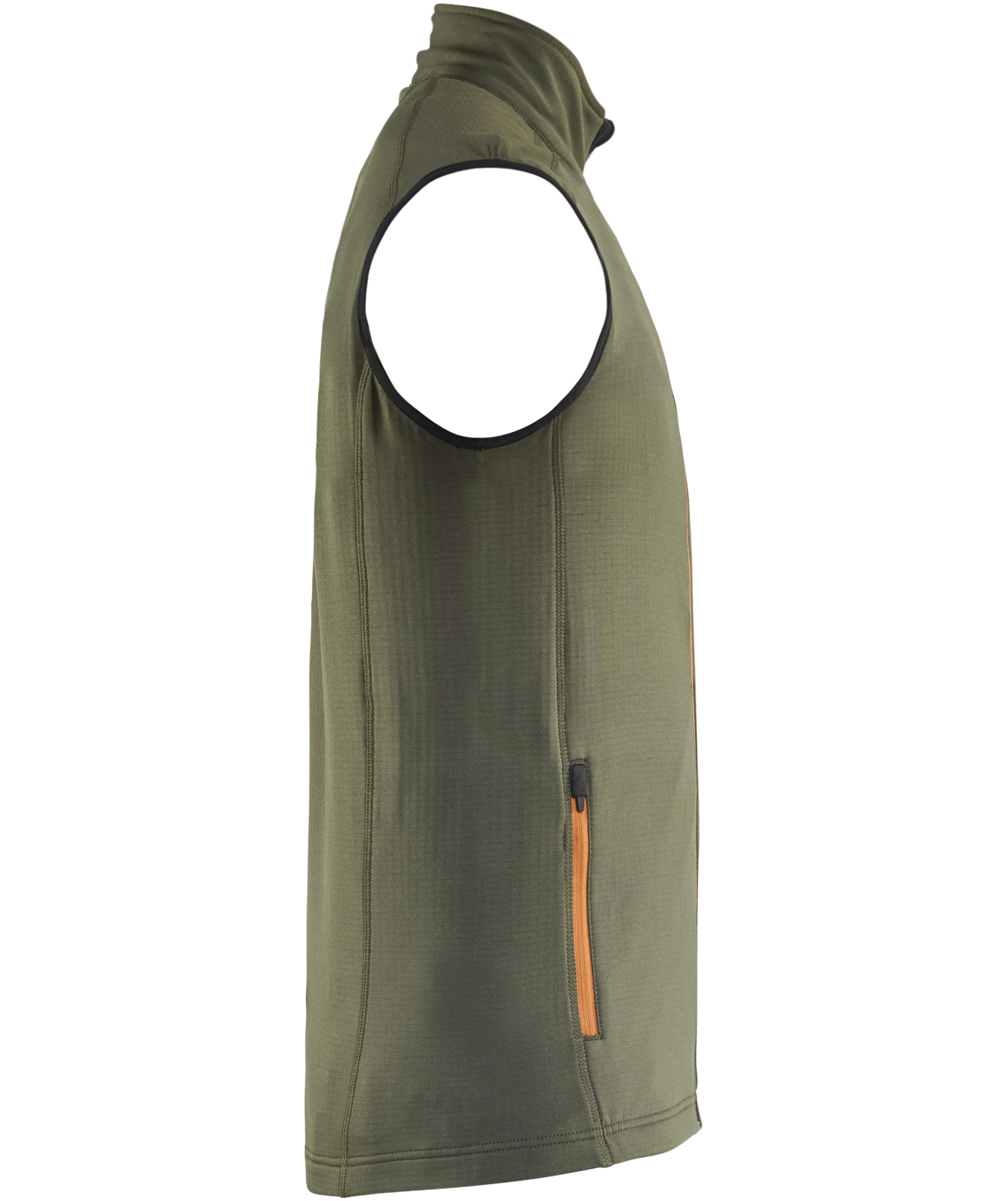 Bl&aring;kl&auml;der Striker fleece vest full stretch, Forest green/Rust, large image number 2