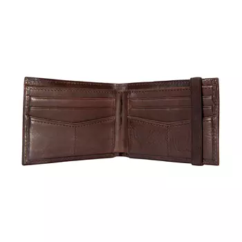 Carhartt Milled Leather Portemonnaie, Dark brown
