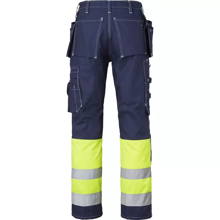 Top Swede craftsman trousers 2515, Navy/Hi-Vis yellow, large image number 1