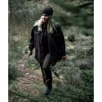 Northern Hunting Ragnhild women's fibre pile jacket, Dark Green