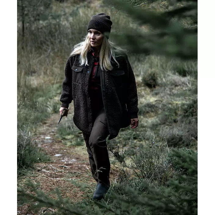 Northern Hunting Ragnhild pälsfiberjacka dam, Dark Green, large image number 1