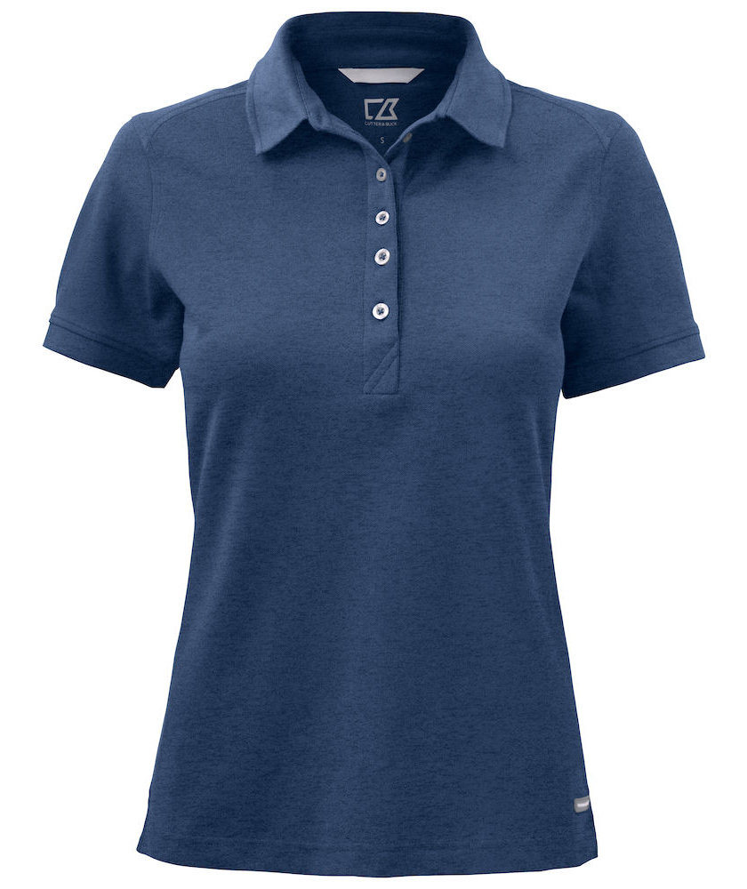 Cutter & Buck Advantage women's polo shirt, Cobalt melange, Cobalt melange, swatch