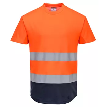 Portwest  T-shirt, Hi-vis Orange/Marine