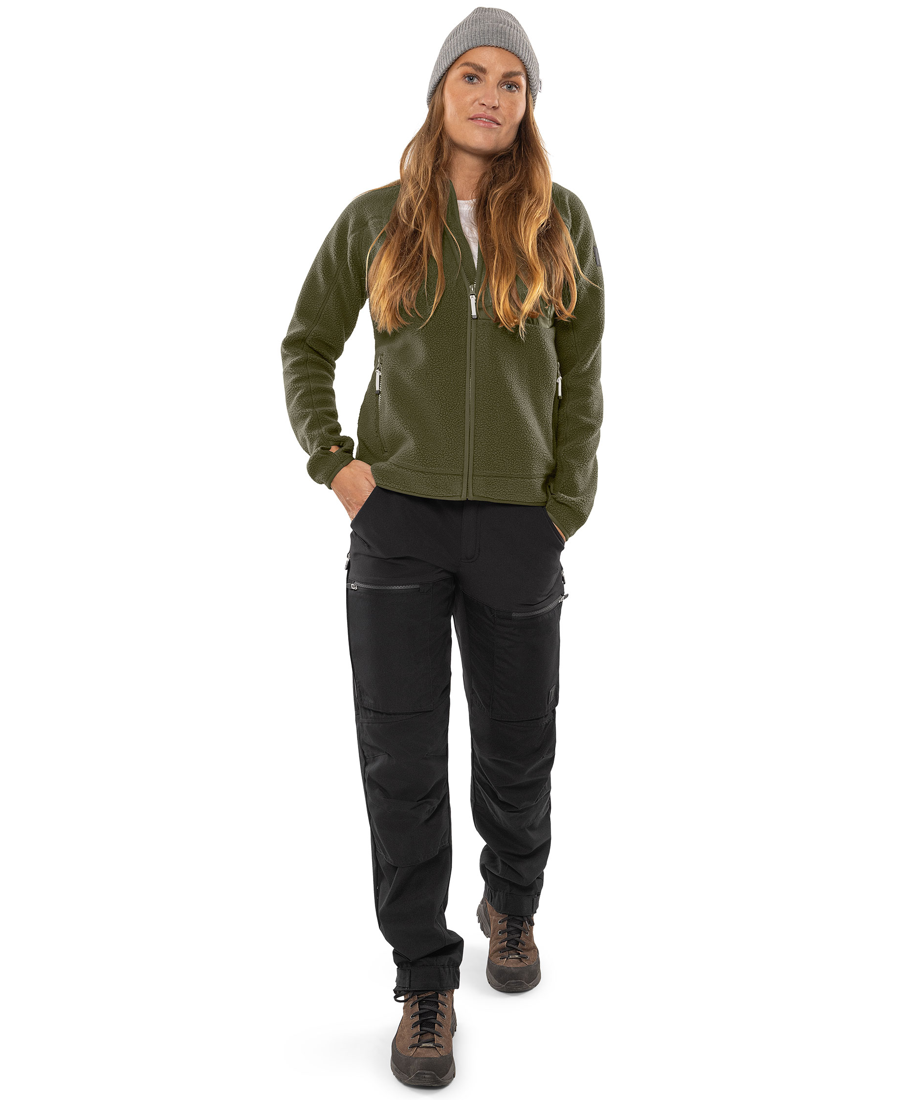Fristads Argon women's fleece jacket, Light Army Green, large image number 1