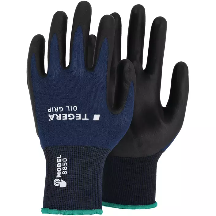 Tegera 8850 Oil grip arbetshandskar, Navy/Svart, large image number 0