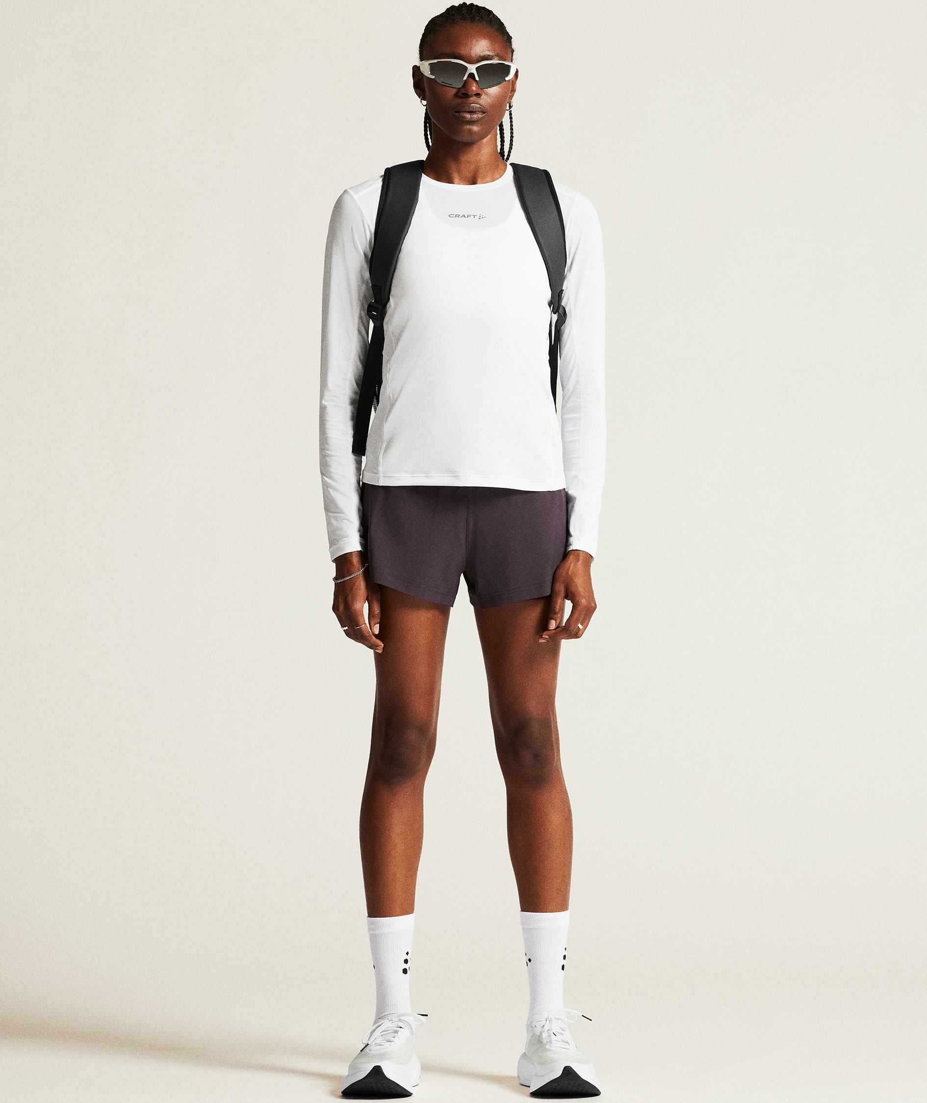 Craft ADV Essence women's long-sleeved T-shirt, White, large image number 8