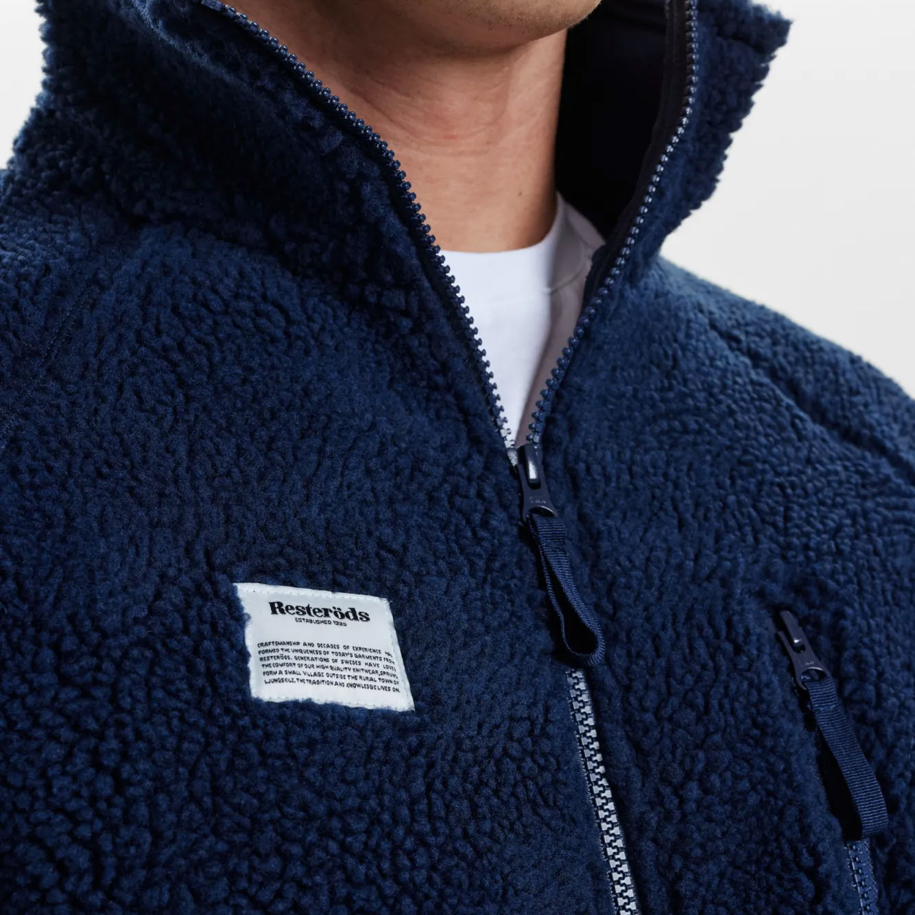 Rester&ouml;ds pile fleece jacket, Navy, large image number 4
