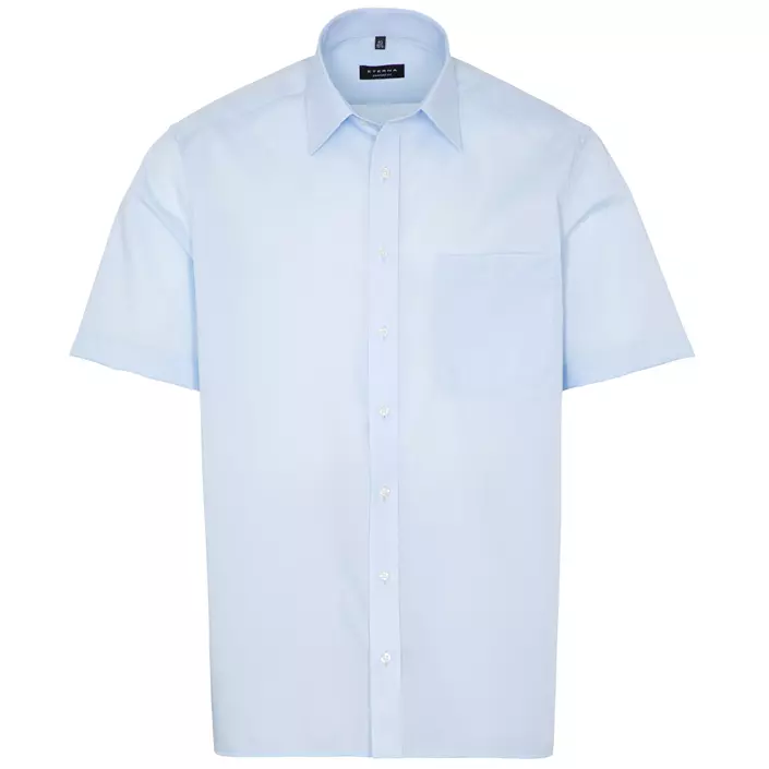 Eterna Uni Comfort fit kortärmad Poplin skjorta, Ljus Blå, large image number 0