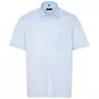 Eterna Uni Comfort fit kortärmad Poplin skjorta, Ljus Blå