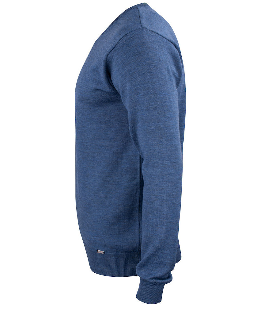 Cutter & Buck Everett sweatshirt with merino wool, Denim Melange, large image number 4