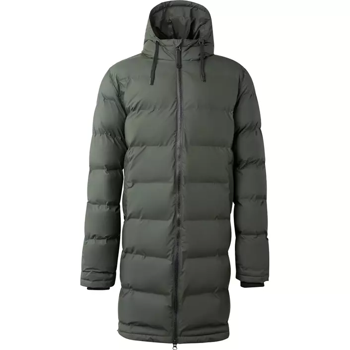 Matterhorn Shanna lang vatteret jakke, Dark Olive, large image number 0
