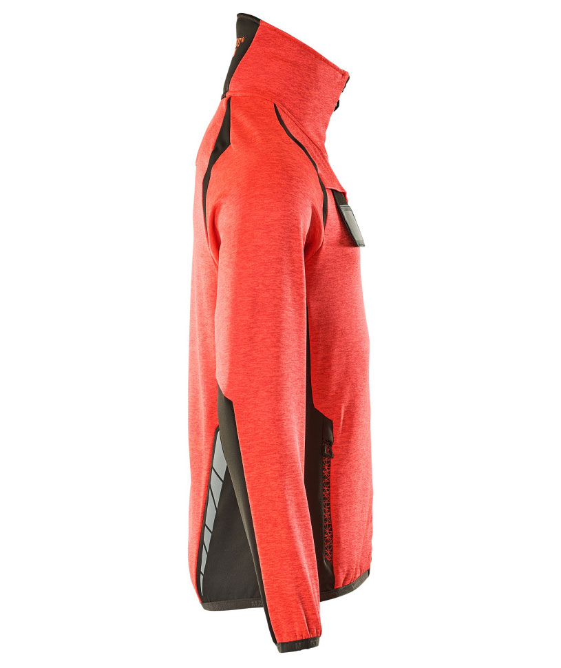 Mascot Accelerate Safe fleecetr&oslash;je, Hi-vis R&oslash;d/M&oslash;rk antracit, large image number 2