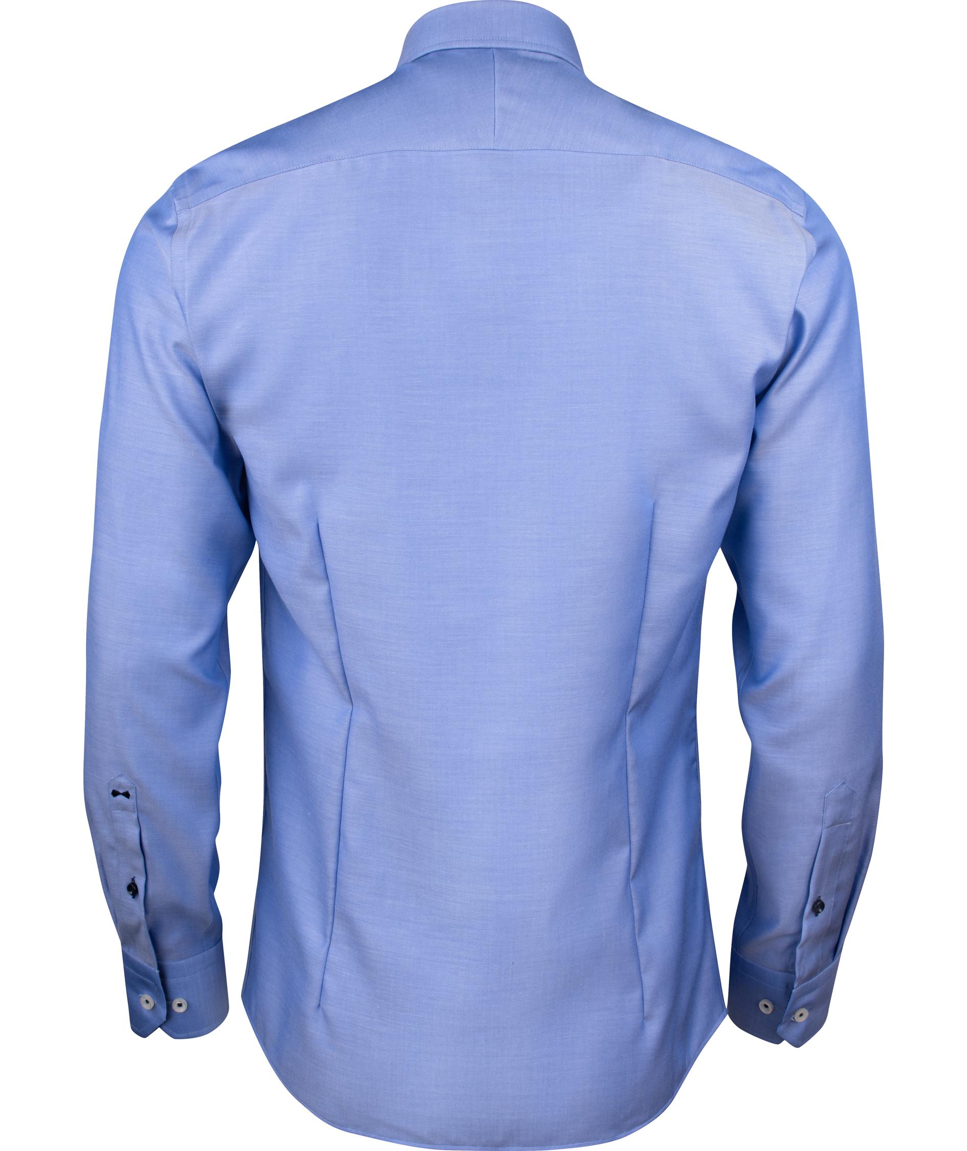 J. Harvest & Frost Twill Red Bow 122 regular fit shirt, Mid Blue