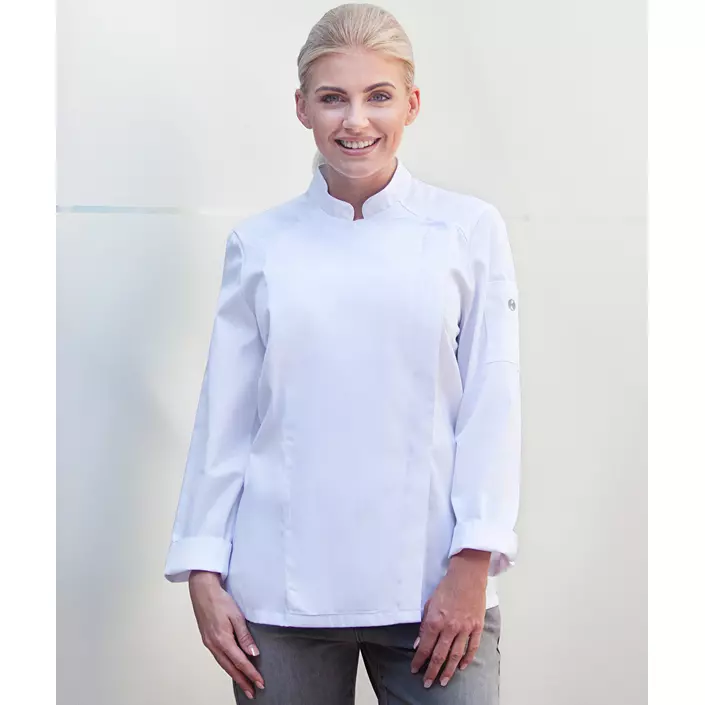 Karlowsky Naomi women's chefs jacket, White, large image number 1