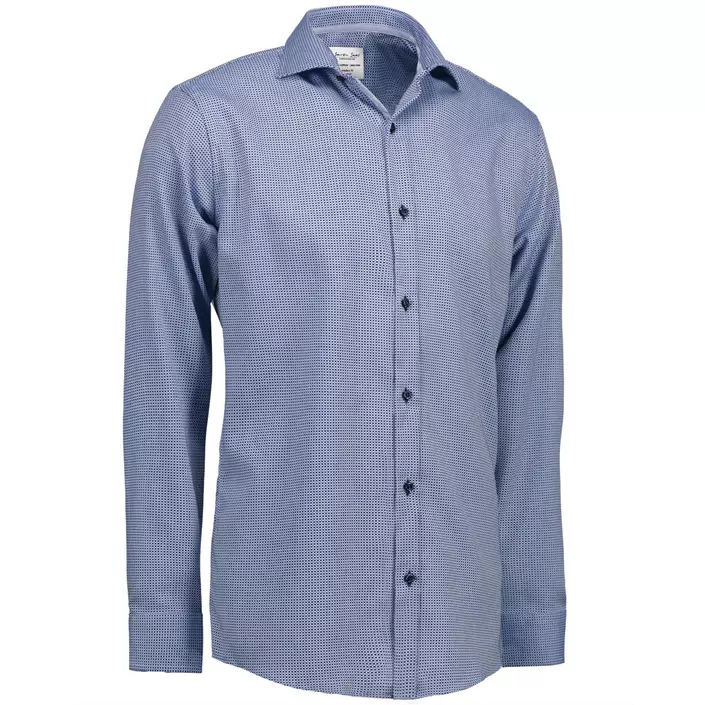 Seven Seas Dobby Alonso Slim fit skjorta, Blå, large image number 2