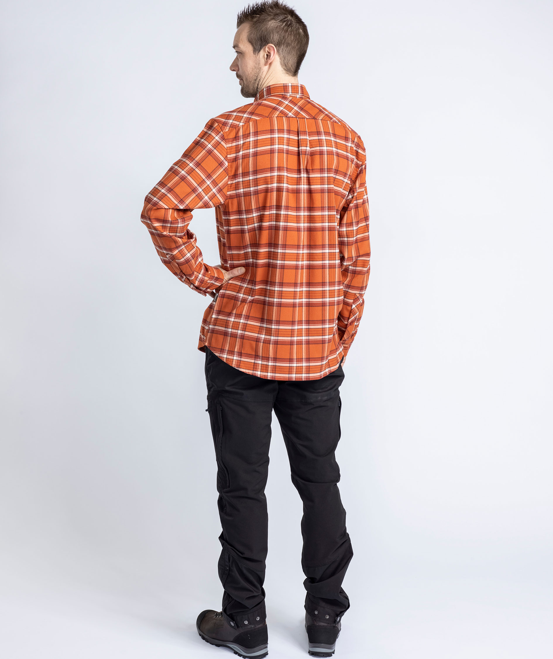 Pinewood Abisko Hiking Regular Fit skjorte, Burned Orange, large image number 3