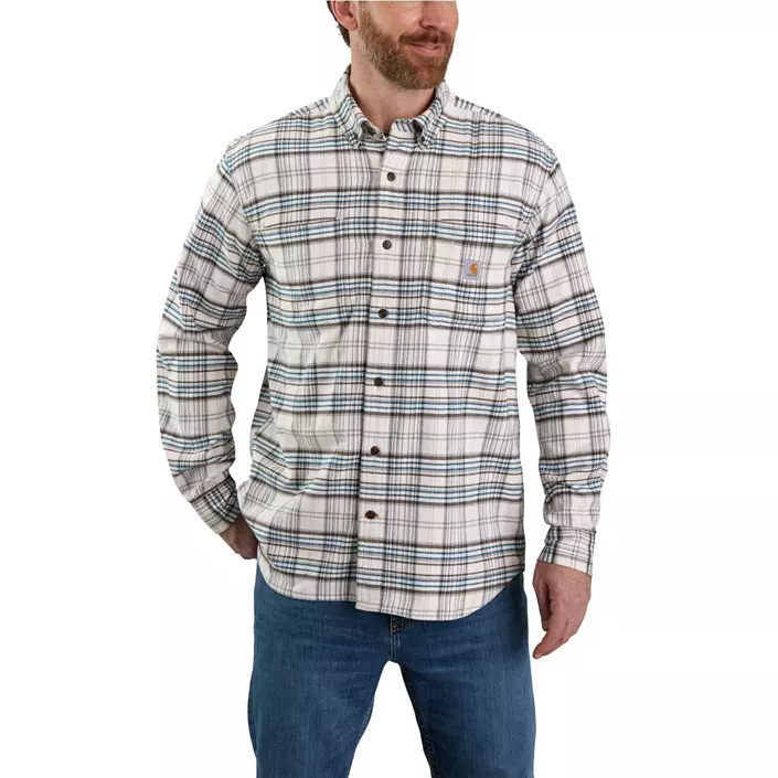 Carhartt Midweight Flannel skjorte, Malt, large image number 0
