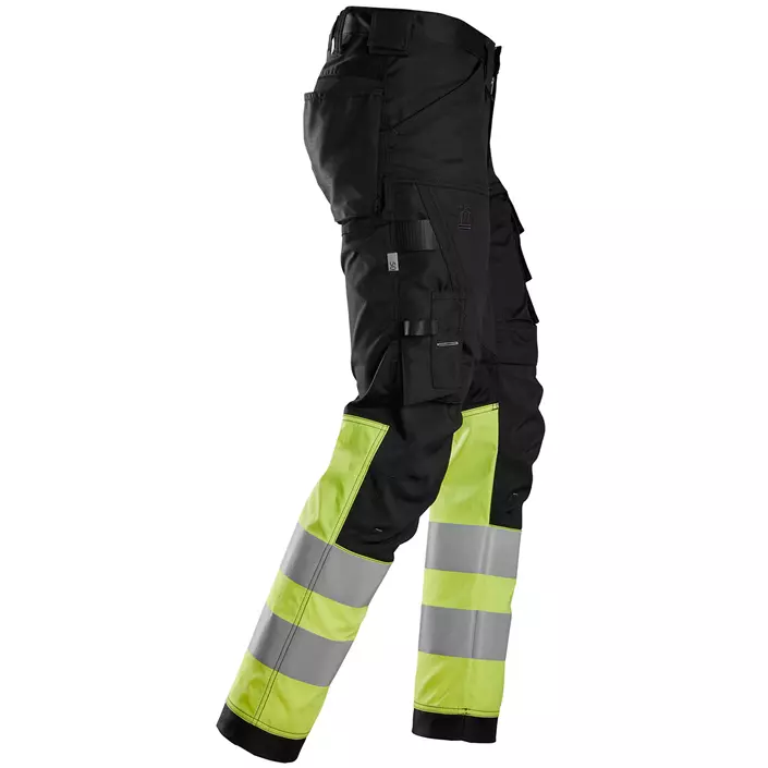 Snickers AllroundWork work trousers 6334, Black/Hi-Vis Yellow, large image number 3