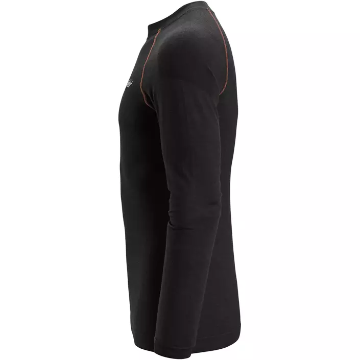 Snickers langærmet uld termoundertrøje, Black, large image number 4