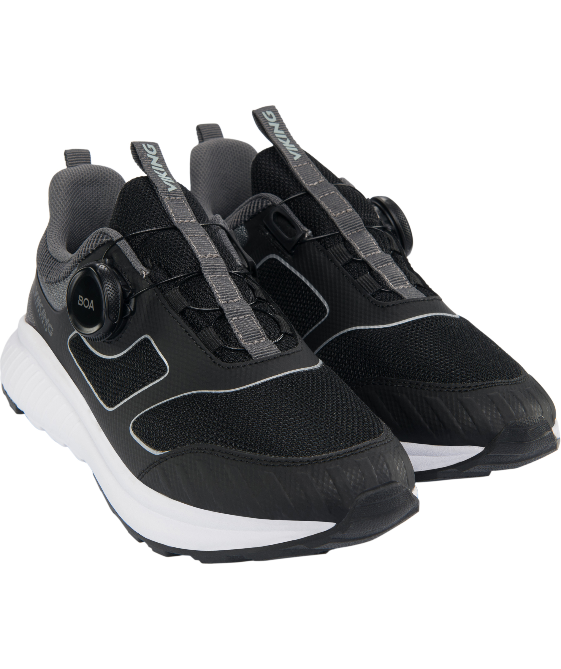 Viking Aero WP BOA sneakers till barn, Black/Charcoal, large image number 4