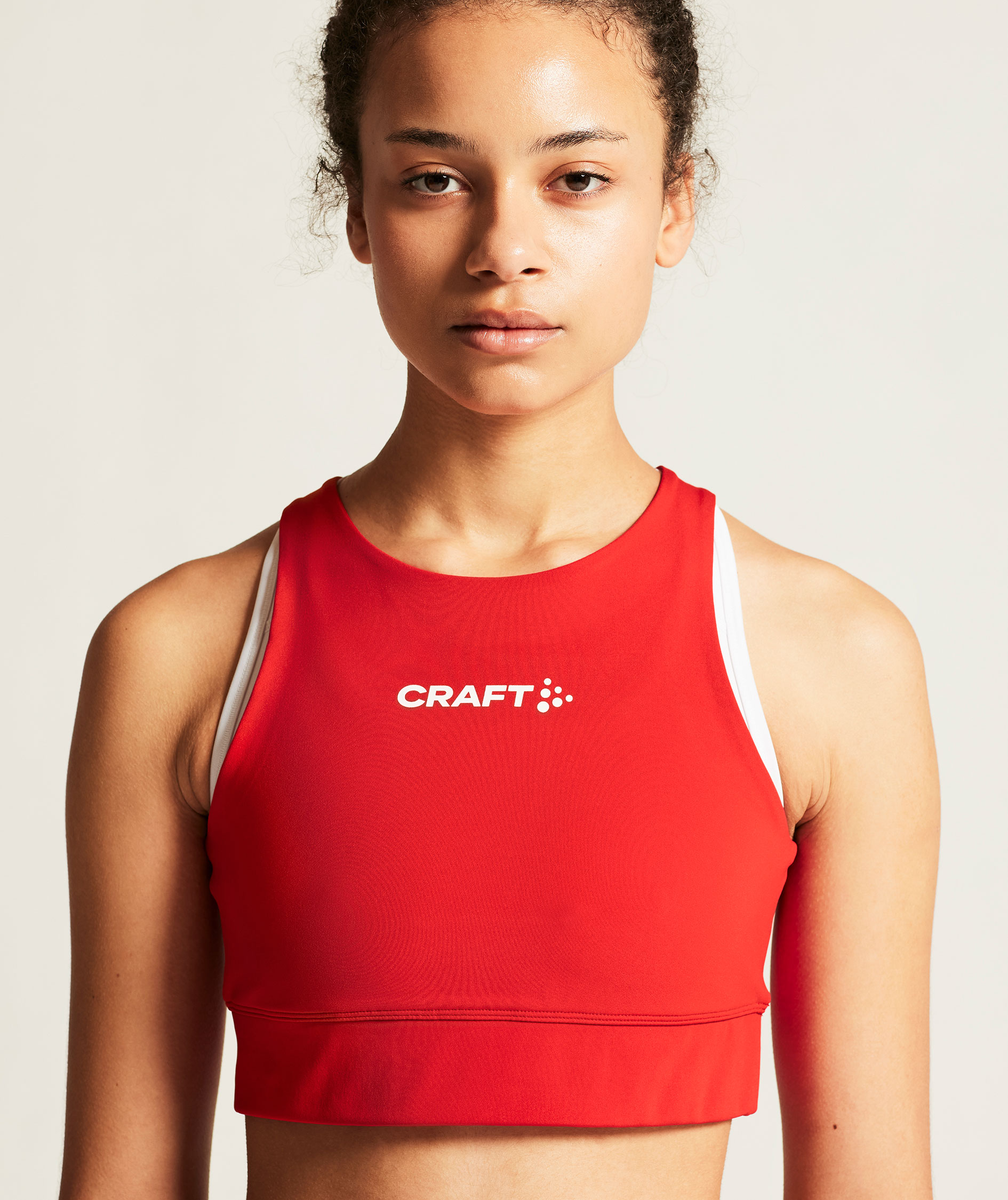 Craft Rush 2.0 women&acute;s sports bra, Bright red, large image number 7