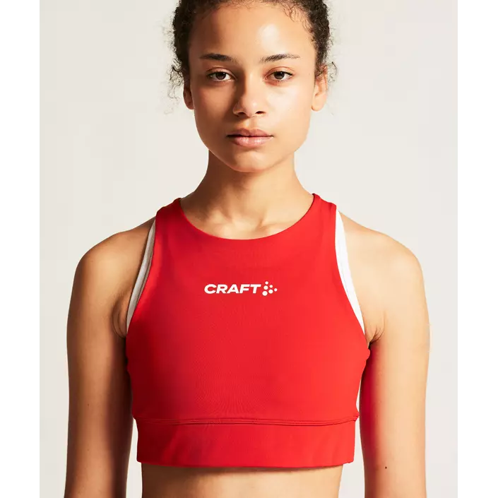 Craft Rush 2.0 Damen sport BH, Bright red, large image number 7