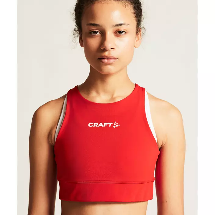 Craft Rush 2.0 dame sports BH, Bright red, large image number 7