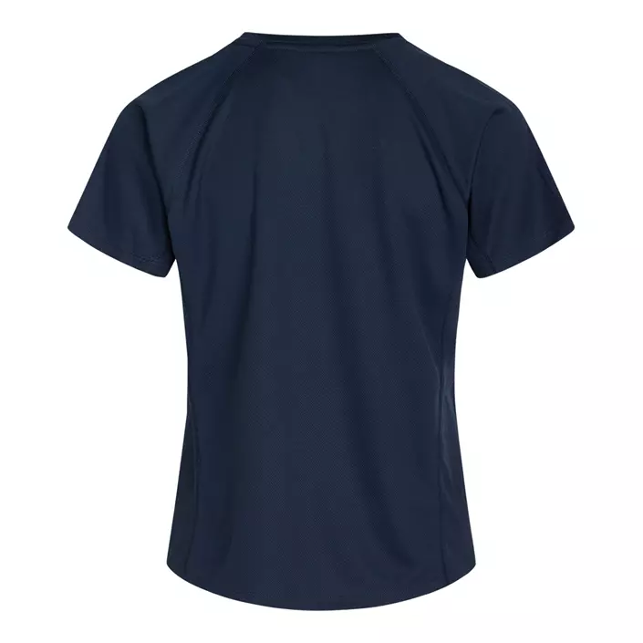 Zebdia dame logo sports T-shirt, Navy, large image number 1