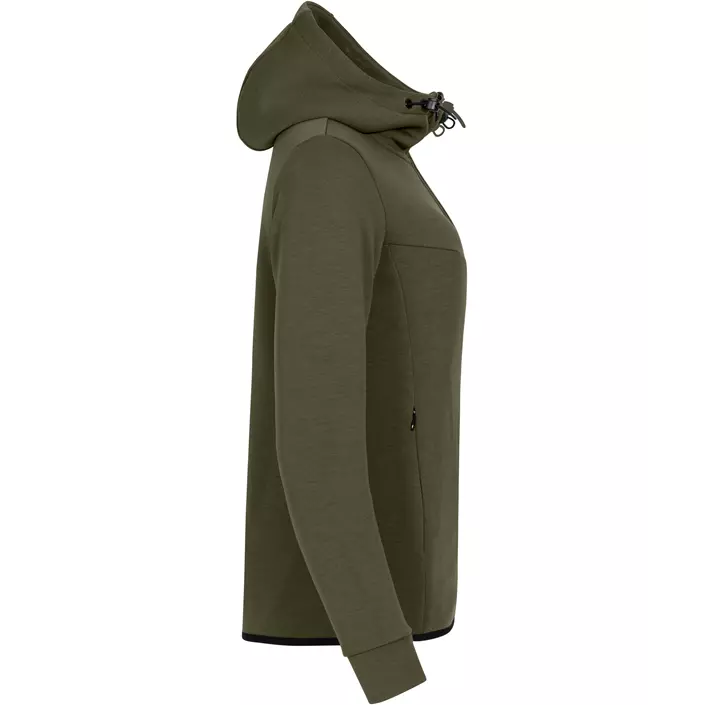 Clique Hayden women's hoodie with full zipper, Fog Green, large image number 4
