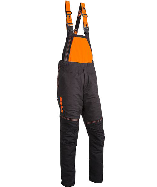 SIP BasePro cut protection bib and braces, Anthracite/Hi-vis orange, large image number 3
