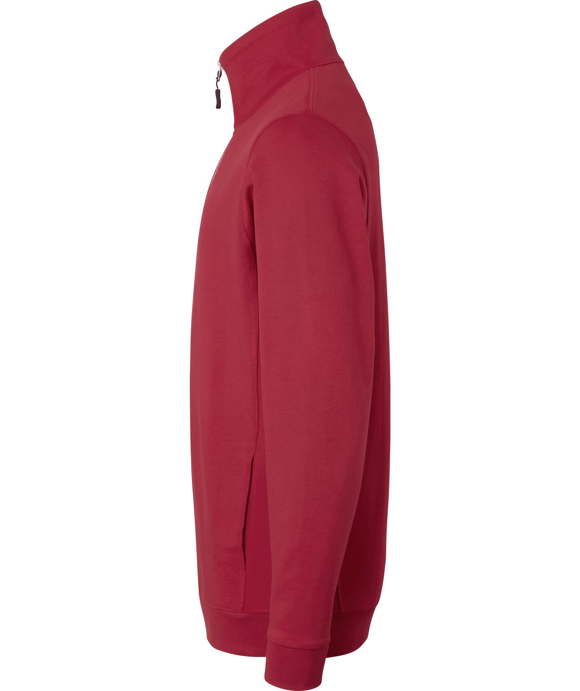 Top Swede sweatshirt med kort dragkedja 0102, R&ouml;d, large image number 3