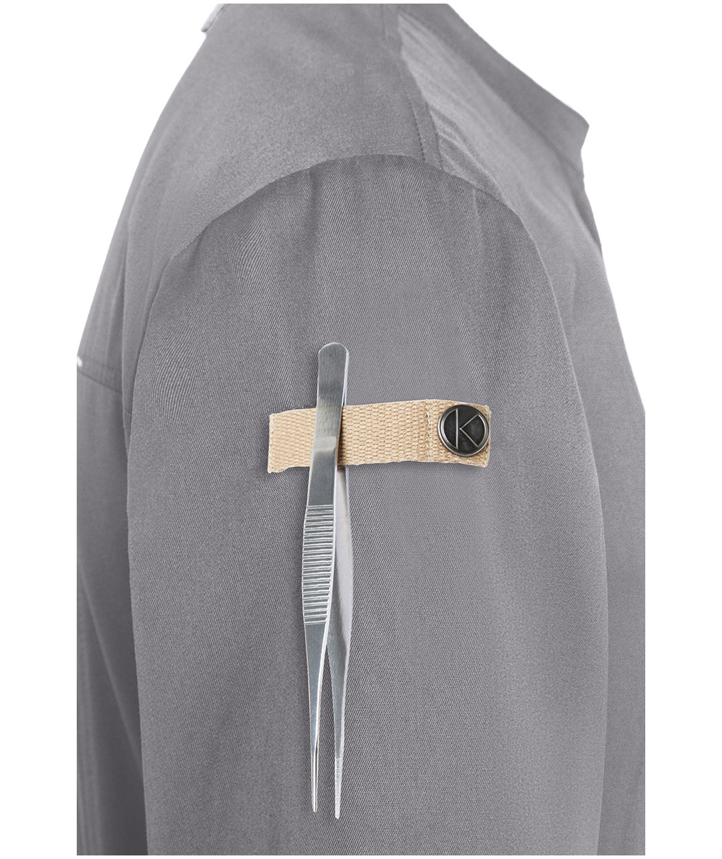 Karlowsky Green-generation chefs jacket, Platinum grey, Platinum grey, large image number 9