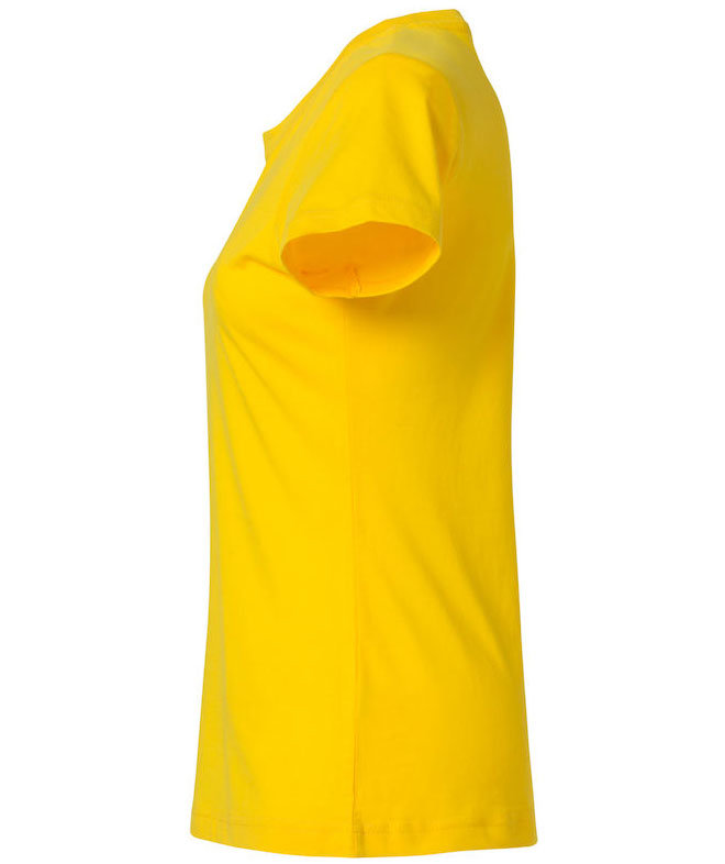 Clique Basic T-shirt dam, Citron, large image number 3