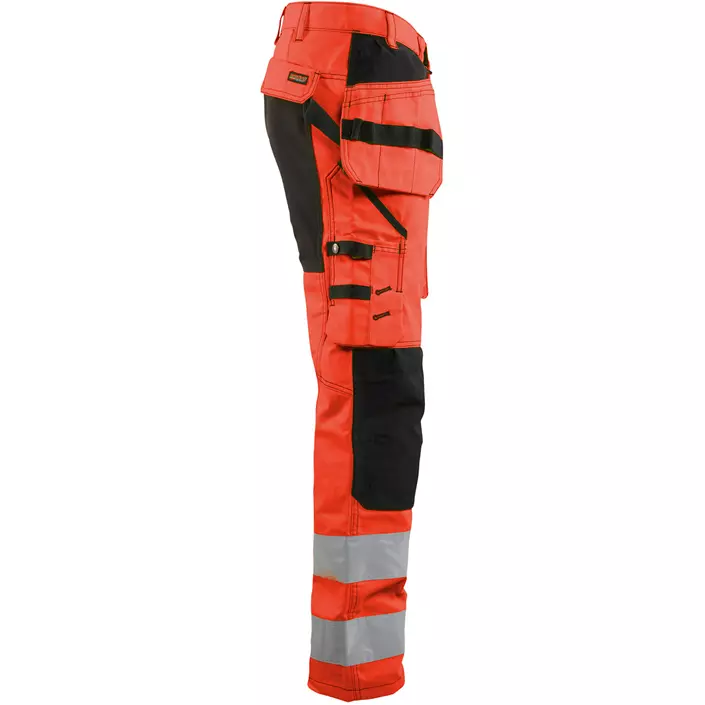 Blåkläder håndværkerbukser, Hi-vis Rød/Sort, large image number 3
