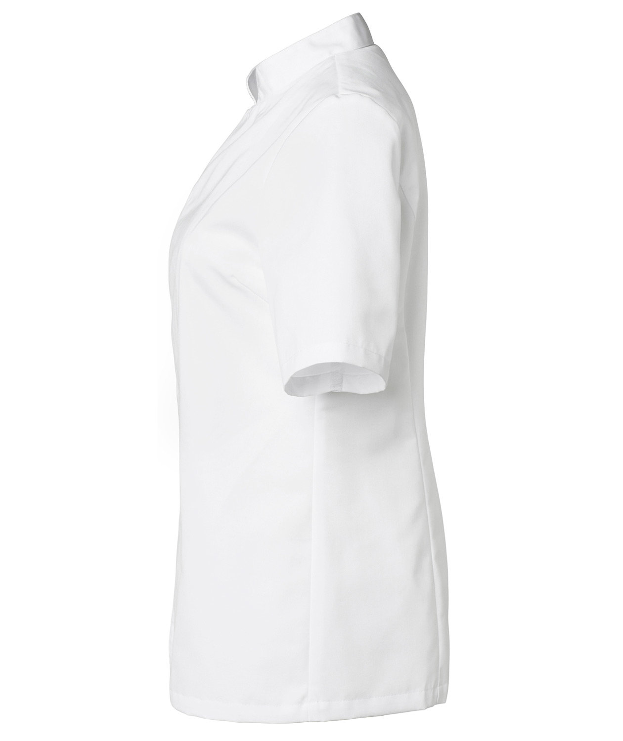 Segers kort&auml;rmad kockjacka dam, Vit, large image number 3