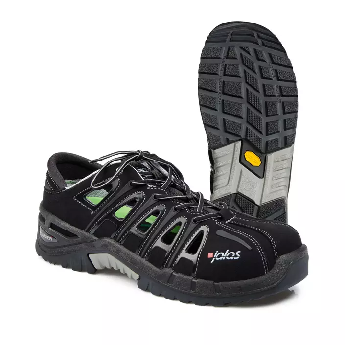 Jalas 9518 Exalter safety sandals S1P, Black, large image number 0