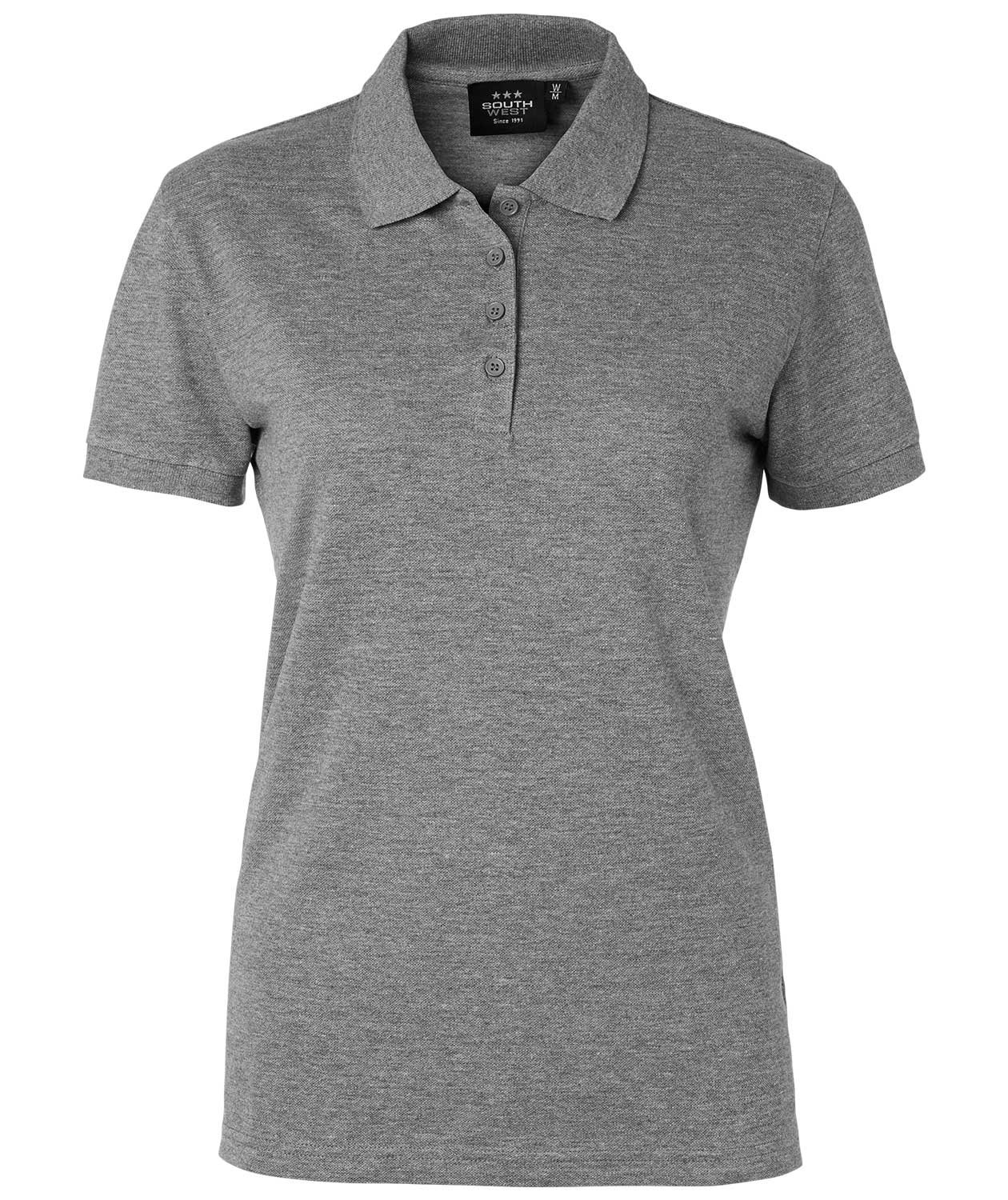 South West Coronita women's polo shirt, Dark Heather Grey, Dark Heather Grey, swatch